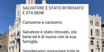 Cagliari, fine della paura per Salvatore: è stato ritrovato e sta bene