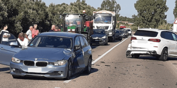 Scontro tra due auto sulla Ss 466, traffico paralizzato verso Serdiana e Dolianova