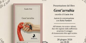 Un sabato sera tra letteratura e il fascino di Villa Fanny. Sabato 20 giugno, Caffè d’Arte ospita Lucio Aru per la presentazione di Gent’arrubia