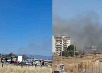 Quartu, grosso incendio in zona velodromo: da due ore fiamme altissime a due passi da case e negozi