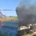 Inferno di fuoco tra Assemini e Elmas, decine di famiglie evacuate, case e cortili gravemente danneggiati
