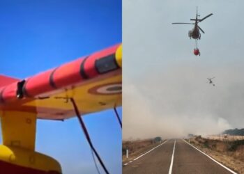 Guspini, cittadini fanno rete per fermare il fuoco: acqua e trattori da cittadini di paesi vicini