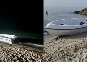 Pula, nuovo sbarco nella notte a Pinus Village: barca e benzina abbandonate in spiaggia