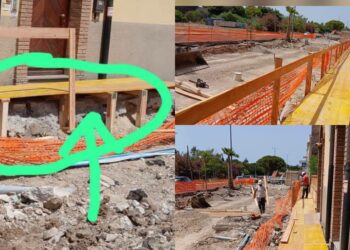 Monserrato: a buon punto i lavori in via Cesare Cabras, ma i malumori rimangono