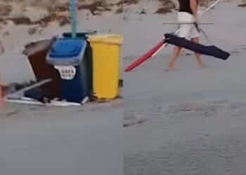 Siniscola, ombrelloni piazzati come segnaposto in riva al mare: tolti e buttati nell’oasi ecologica, “non siete a casa vostra”