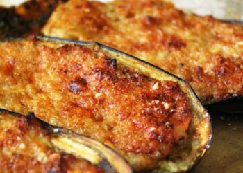La cultura nel piatto, melanzane ripiene di carne succulente ma leggere