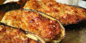 La cultura nel piatto, melanzane ripiene di carne succulente ma leggere
