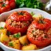 La cultura nel piatto: pomodori ripieni di riso, leggeri e freschi