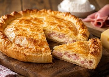 La cultura nel piatto, torta salata al prosciutto