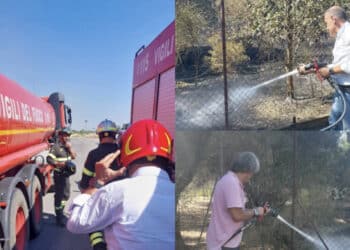 Incendio tra Selargius e Monserrato, in campo anche i sindaci Locci e Concu per spegnere le fiamme