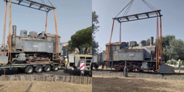 Monserrato, la celebre locomotiva va a restauro: un pezzo di storia rimesso a  nuovo
