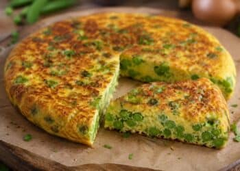 La cultura nel piatto, frittata tradizionale con piselli