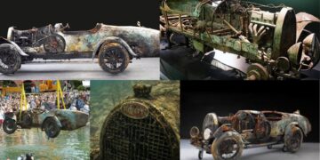 Una Bugatti sportiva del 1925 dopo settant’anni viene ripescata dal fondo di un lago e venduta all’ asta