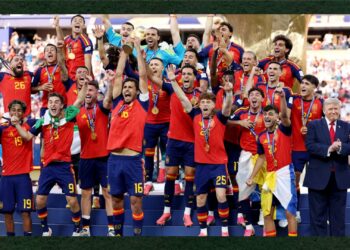 Mondiale 2026: grande imbarazzo sul palco al momento del trionfo della Spagna