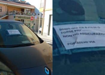 Auto abbandonata da mesi ad Assemini, ora spunta un cartello: “Portatemi via”