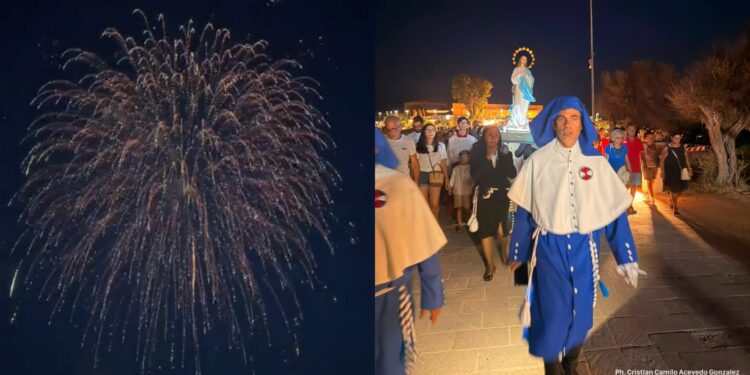Nora: Festa dell’Assunta tra messa, processione in mare e fuochi d’artificio