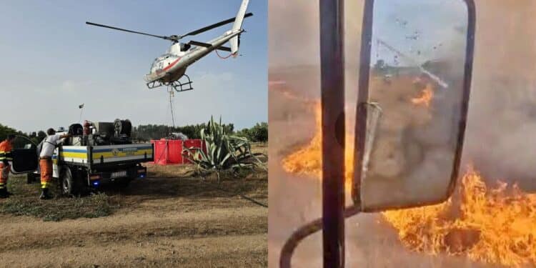 Capoterra assediata dalle fiamme: 48 ore di incendi hanno messo in pericolo case, persone e animali