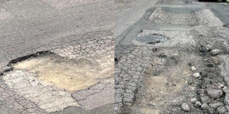 Sinnai, buche e voragini nelle strade, protestano i residenti: “La situazione è disastrosa”