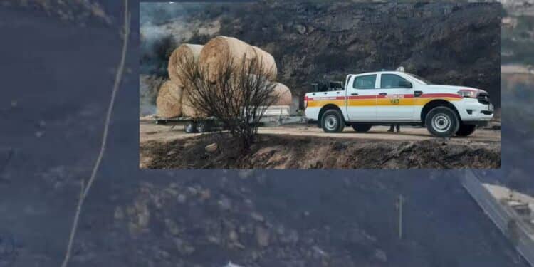 Da Sinnai ad Arzana con un carico di balle di fieno per gli allevatori colpiti dall’incendio