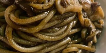 La cultura nel piatto, spaghetti al nero di seppia