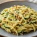 La cultura nel piatto, trofie fresche con zucchine, gorgonzola dolce e noci