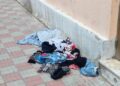 Cagliari, di fronte alla parrocchia di Sant’Avendrace cumuli di roba usata abbandonati a terra