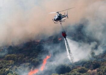 Muravera, il territorio divorato dalle fiamme, evacuate diverse abitazioni, la rabbia della sindaca Francesca Mattana