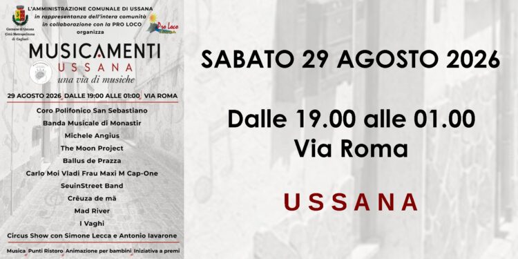 Ussana, al via “Musicamenti- una via di musiche”