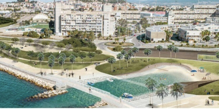 Cagliari, il fronte mare si trasforma: a Sant’Elia arriva una nuova spiaggia urbana