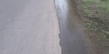 Porto Columbu, perdita d’acqua storica in via Amundsen