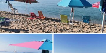 I cafoni delle spiagge in azione anche a Ferragosto: ombrelloni e spiaggine segnaposto occupano tutto