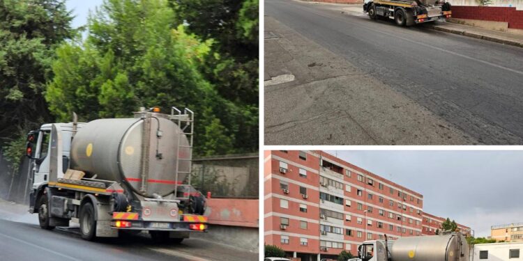 Cagliari, “Il lavaggio strade da 54 milioni all’anno è una beffa, inutile e distrugge i marciapiedi”
