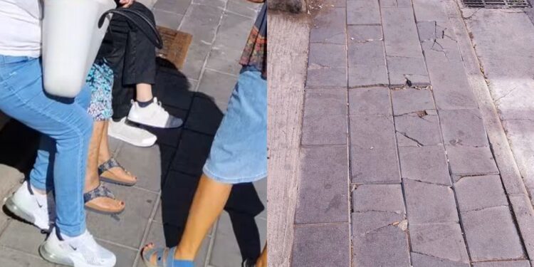 Marciapiedi dissestati traggono in inganno gli anziani, ennesima caduta a Pirri