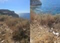 Cagliari, il paradiso che si affaccia sul mare deturpato dagli incivili: cumuli di immondizia a Calamosca