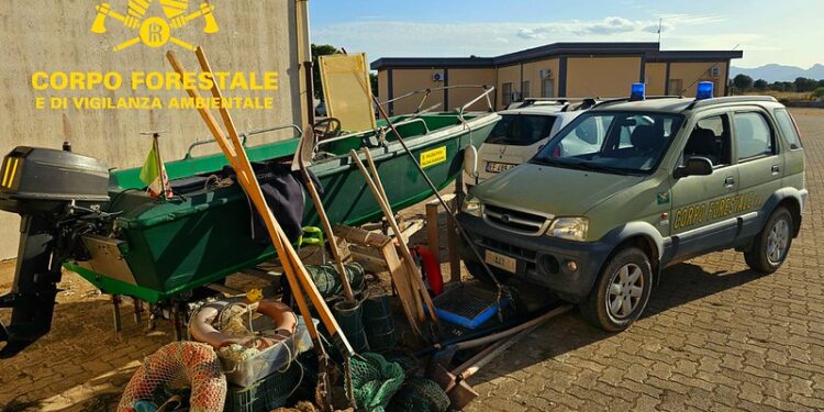 Pesca illegale nella laguna di Santa Gilla, sanzionate 3 persone