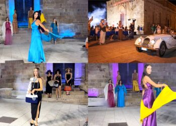 Al vecchio borgo di Tratalias il fascino della moda e delle auto d’epoca -VIDEO