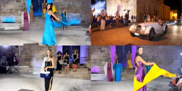 Al vecchio borgo di Tratalias il fascino della moda e delle auto d’epoca -VIDEO