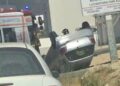 Settimo San Pietro, auto si capovolge nell’incrocio del supermercato: traffico in tilt