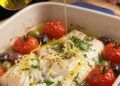 La cultura nel piatto, merluzzo al forno alla mediterranea