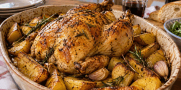 La cultura nel piatto: pollo al forno con patate