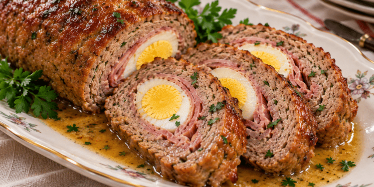 La cultura nel piatto: polpettone con mortadella e uova sode