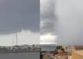 Forte temporale a Portoscuso e una tromba marina a Calasetta: pioggia e temperature in picchiata nel Sud Sardegna