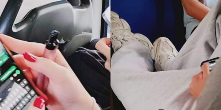 Cagliari, a bordo dei pullman senza regole e rispetto: piedi sui sedili, sigaretta in bocca e smartphone in mano