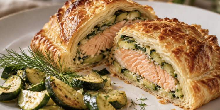 La cultura nel piatto, salmone in crosta con zucchine: eleganza e semplicità in tavola